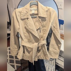 Anthropologie Tan Trench Coat